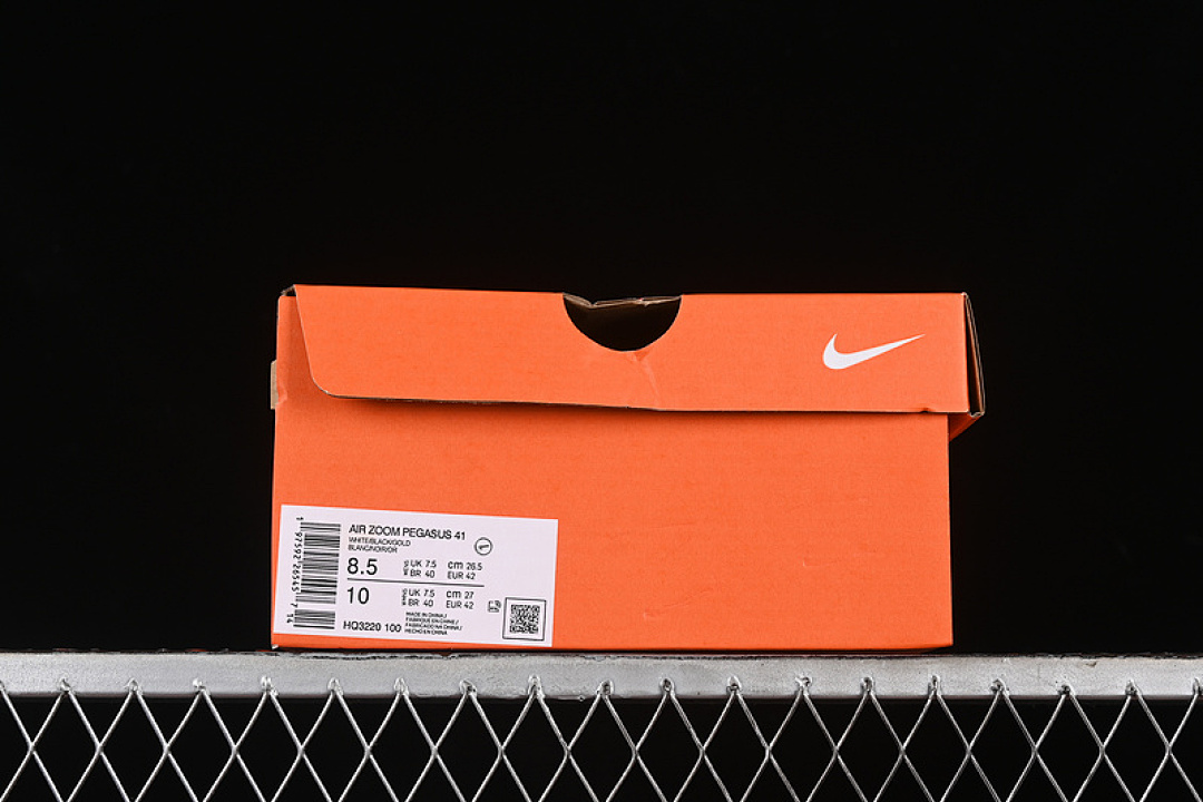 Nike [HQ3220-100]-[AIR ZOOM PEGASUS 41 WHITE/GREY/BLACK/GOLD]-[MAN:39-45] - Image 12