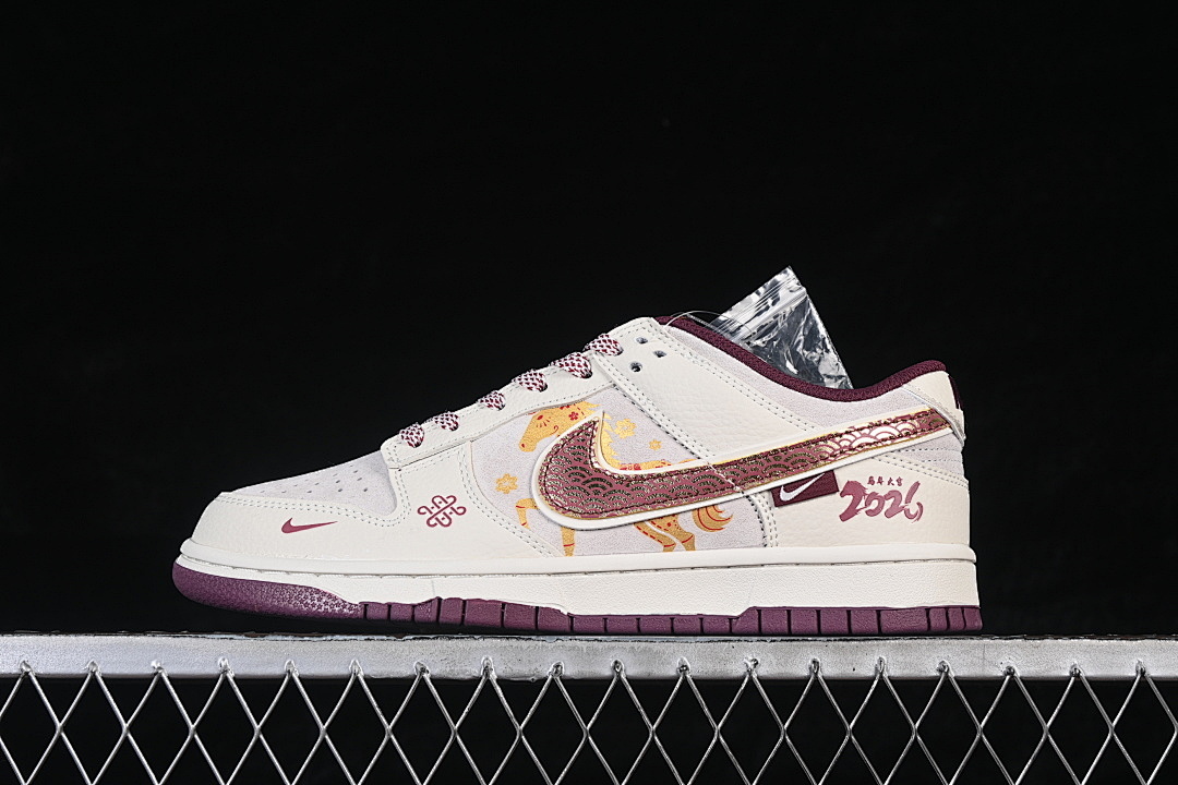 Purple [DN3168-023]-[SB DUNK LOW LOW-TOP CASUAL SNEAKERS WHITE/PURPLE/GOLD]-[WOMAN:36-39]-[MAN:40-45], photo 1