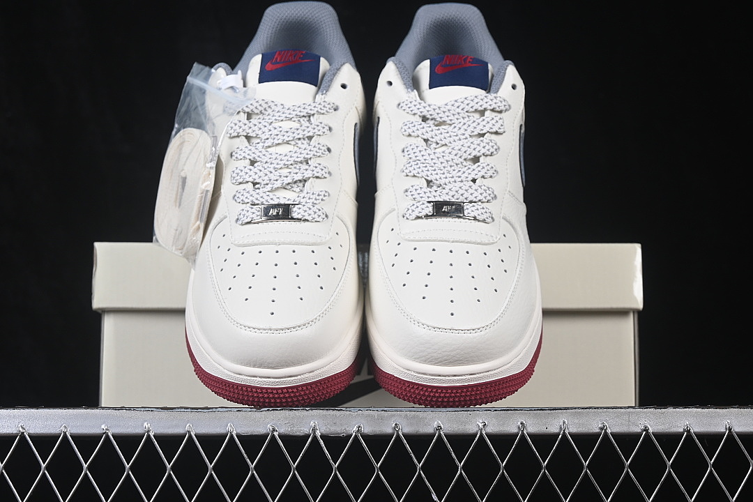 Nike [MM3399-831]-[AIR FORCE 1 07 LOW CASUAL SNEAKERS RED/WHITE/GREY]-[WOMAN:36-39]-[MAN:40-45] - Image 12