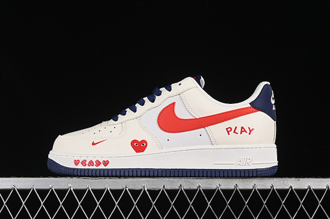 Nike [KK1988-004]-[AIR FORCE 1 07 LOW OFF WHITE/RED/BLUE]-[WOMAN:36-39]-[MAN:40-45], photo 1