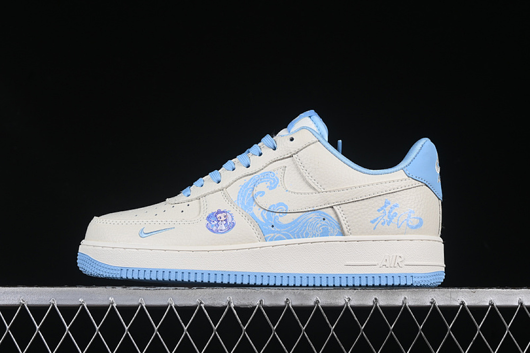 Nike [KK1988-060]-[AIR FORCE 1 07 LOW WHITE/BLUE]-[WOMAN:36-39]-[MAN:40-45] - Image 2