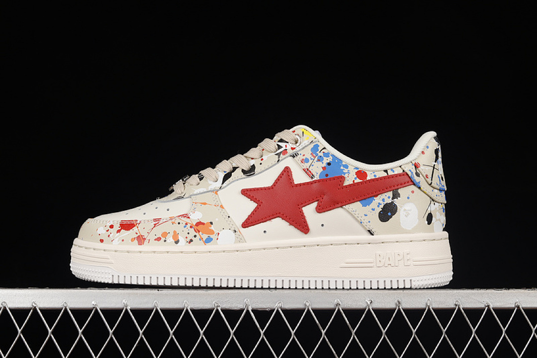 Bape HUMAN MADE Bape STA SK8 TO NIGO BEIGE/MULTI-COLOR · M191009, photo 1