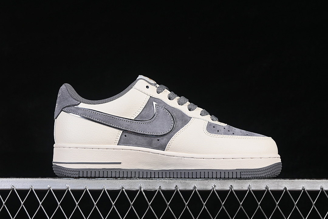 Nike [HT5088-615]-[AIR FORCE 1 07 LOW CASUAL SHOES DARK GRAY/WHITE/YELLOW]-[WOMAN:36-39]-[MAN:40-45] - Image 15
