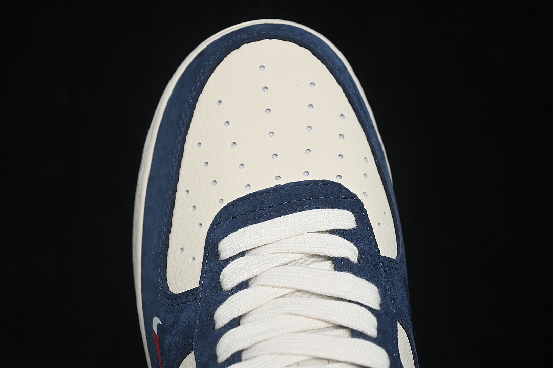 Nike [BK1916-008]-[AIR FORCE 1 07 LOW CASUAL SNEAKERS BEIGE/BLUE/BEIGE]-[WOMAN:36-39]-[MAN:40-45] - Image 10