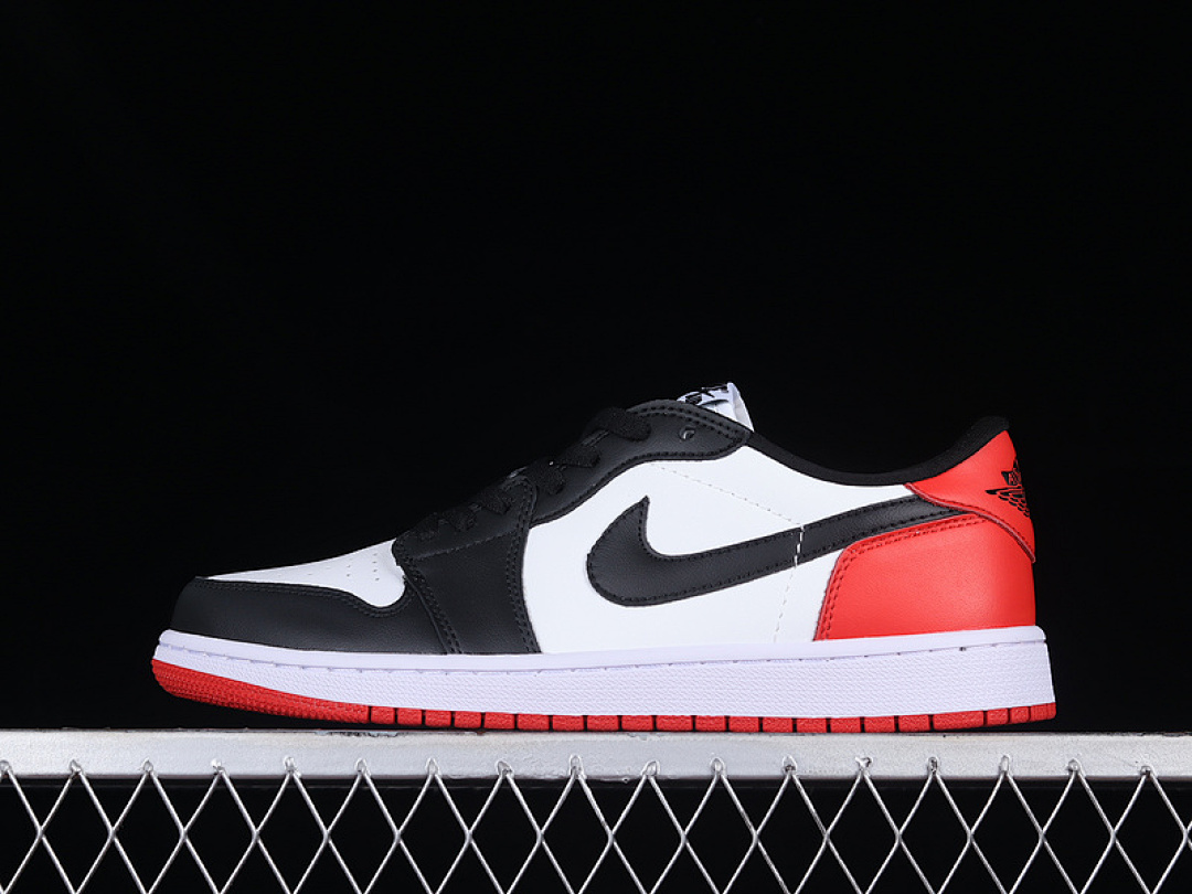 Jordan [CZ0790-106]-[AIR JORDAN 1 LOW OG BLACK TOE WHITE/BLACK-VARSITY RED]-[WOMAN:36-39]-[MAN:40-46], photo 1