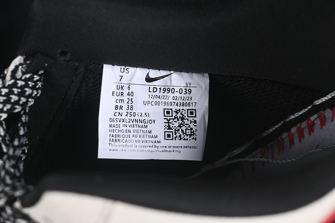 Nike [LD1999-039]-[AIR FORCE 1 07 LOW CASUAL SNEAKERS WHITE/BLACK/RED]-[WOMAN:36-39]-[MAN:40-45] - Image 6