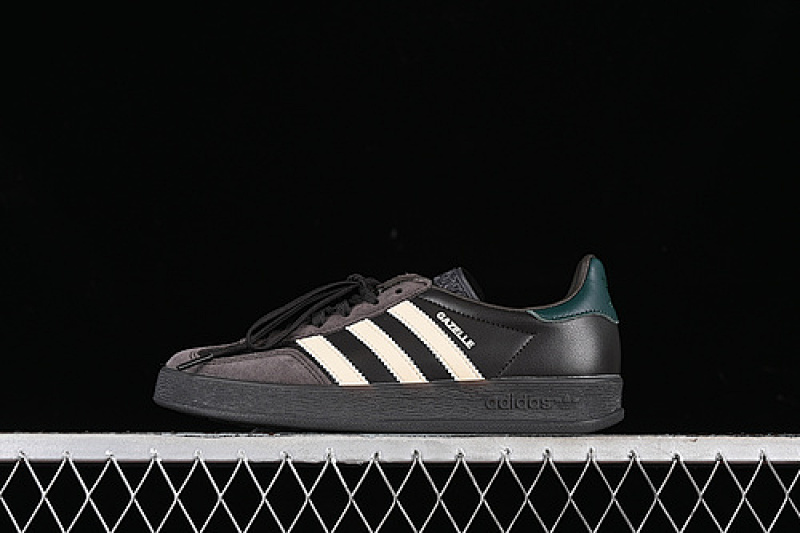 Adidas ORIGINALS GAZELLE INDOOR BLACK/WHITE/GREEN · IH0374, photo 1