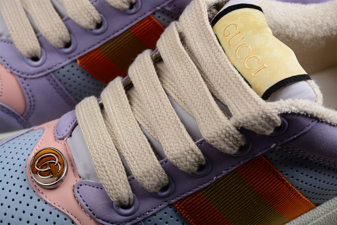 Gucci [GU*CCI ACE EMBROIDERED LOW-TOP PURPLE/MULTI-COLOR]-[WOMAN:35-40] - Image 8