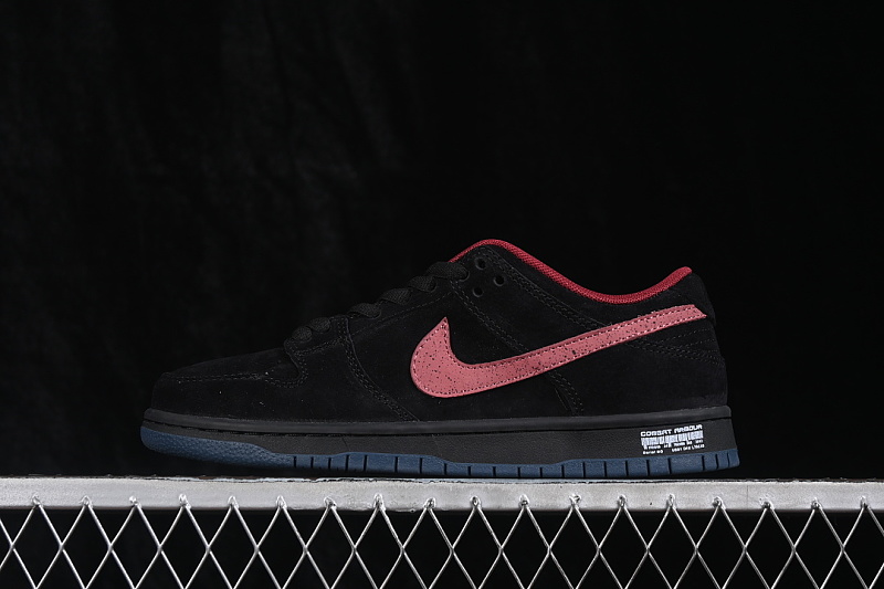 Nike SB DUNK LOW CASUAL SNEAKERS BLACK/RED/BLACK · HQ1625-600, photo 1