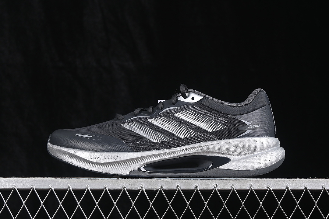 Unbranded [KI6046]-[POPCORN CASUAL RUNNING SHOES BLACK/GREY/WHITE]-[WOMAN:36-39]-[MAN:40-45], photo 1