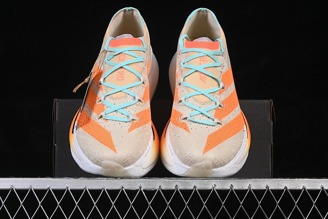 Adidas [JQ0616]-[PRIME X 3.0 STRUNG RUNNING SHOES ORANGE/WHITE/WHEAT/BLUE]-[WOMAN:36-39]-[MAN:40-45] - Image 12