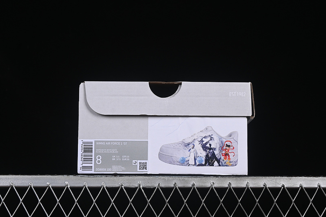 Nike [DD8959-100]-[AIR FORCE 1 07 LOW WHITE/BLUE/RED/GREY]-[WOMAN:36-39]-[MAN:40-45] - Image 12
