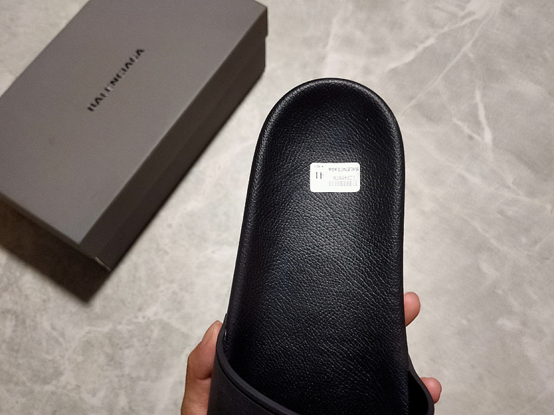 Balenciaga [BA*LEN*CIAGA LOGO POOL SIDES BLACK/BLACK/WHITE]-[WOMAN:35-39]-[MAN:40-45] - Image 5
