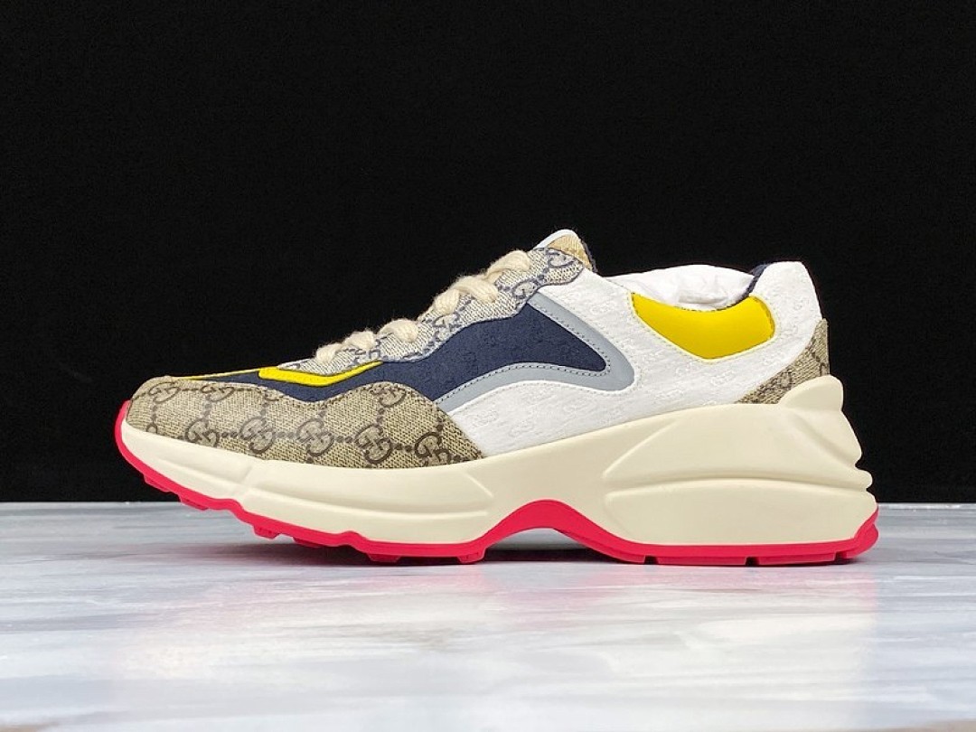 On Running [PLUS GU*CCI RHYTON SHOES WHITE/MULTI-COLOR]-[WOMAN:34-40]-[MAN:39-46] - Image 21