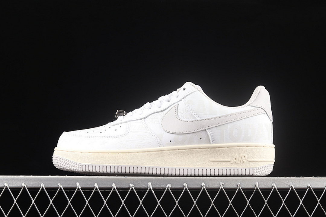 Nike Nike [CJ1631-100]-[AIR FORCE 1 07 PREMIUM 1-800 TOLL FREE WHITE/GREY/BLACK]-[UNSIEX:36-45], photo 1