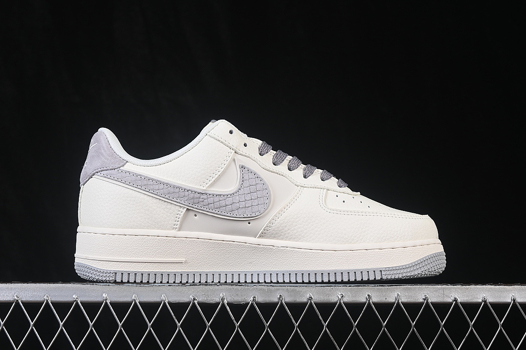 Nike [DN9688-107]-[AIR FORCE 1 07 LOW CASUAL SNEAKERS WHITE/GREY/WHITE]-[WOMAN:36-39]-[MAN:40-45] - Image 16