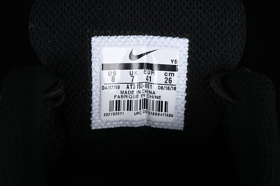 Nike [AT3152-001]-[A COLD WALL ZOOM VOMERO 5 BLACK/GREY]-[WOMAN:36-39]-[MAN:40-45] - Image 7