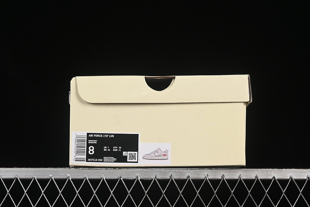 Nike [HH7518-058]-[AIR FORCE 1 07 LOW SUPREME WHITE/GREY]-[WOMAN:36-39]-[MAN:40-45] - Image 12