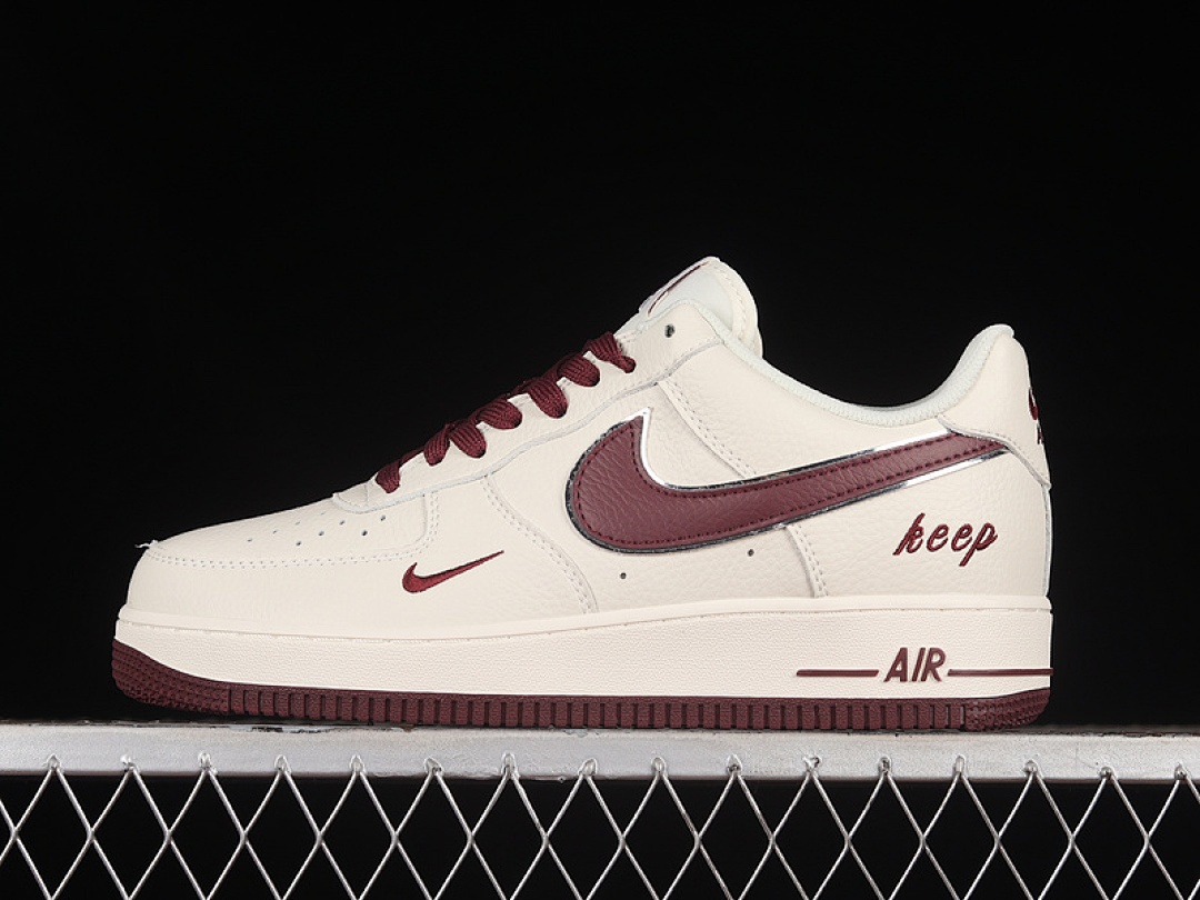 Nike [BM2023-102]-[AIR FORCE 1 07 LOW KEEP FRESH WINE RED/WHITE]-[WOMAN:36-39]-[MAN:40-45], photo 1