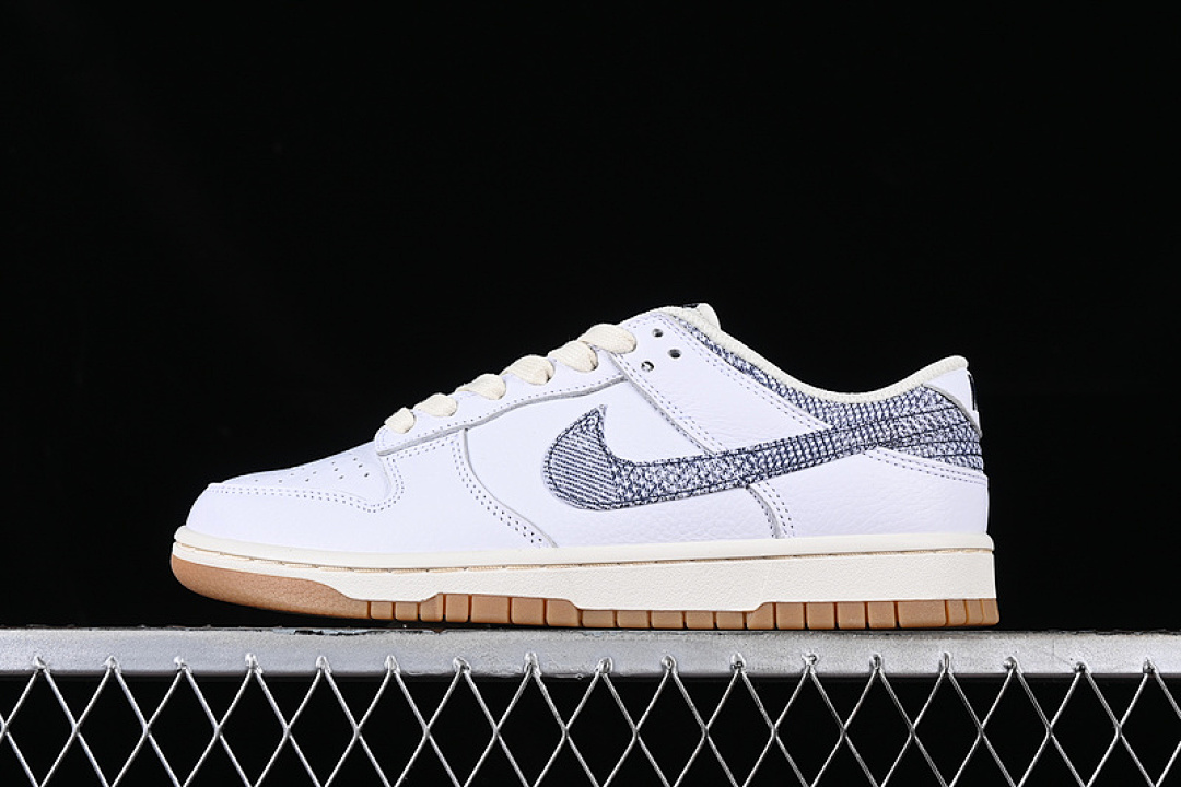Unbranded [FN6881-100]-[DUNK LOW WASHED DENIM WHITE/MIDNIGHT NAVY/GYM RED/SAIL/GUM (LIGHT BROWN]), photo 1