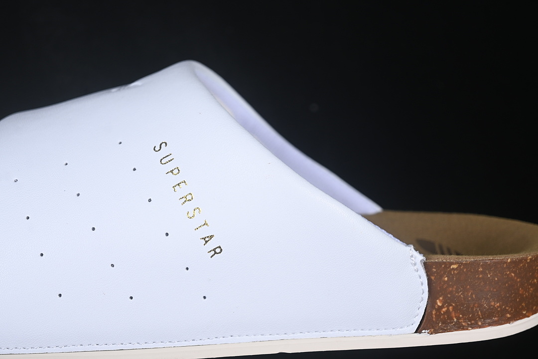 Adidas [LC0412]-[SUPERSTAR SHELL-HEAD CASUAL HALF DRAG WHITE/BEIGE]-[WOMAN:36-39]-[MAN:40-46] - Image 6