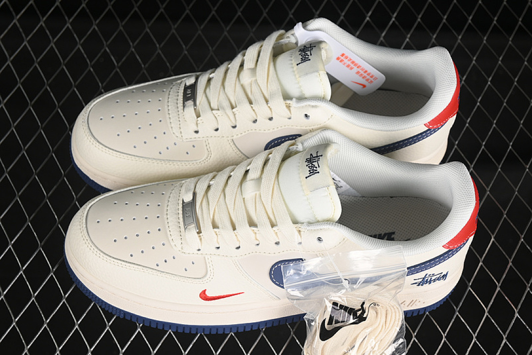 Nike [JJ2508-716]-[AIR FORCE 1 07 LOW WHITE/BLUE/RED]-[WOMAN:36-39]-[MAN:40-45] - Image 11
