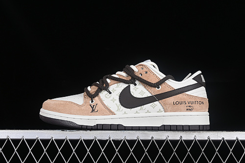 Nike L*V DUNK LOW SB WHITE/BROWN · FC1688-167, photo 1