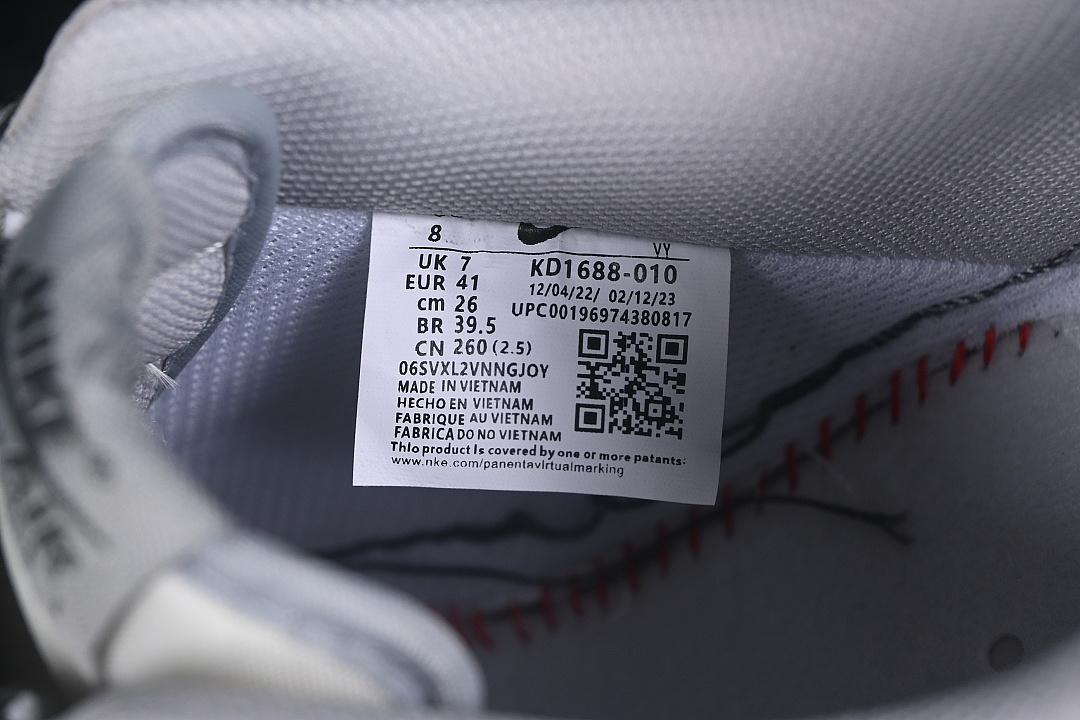 Nike [KD1688-010]-[AIR FORCE 1 07 LOW CASUAL SNEAKERS GREY/BLACK]-[WOMAN:36-39]-[MAN:40-45] - Image 5