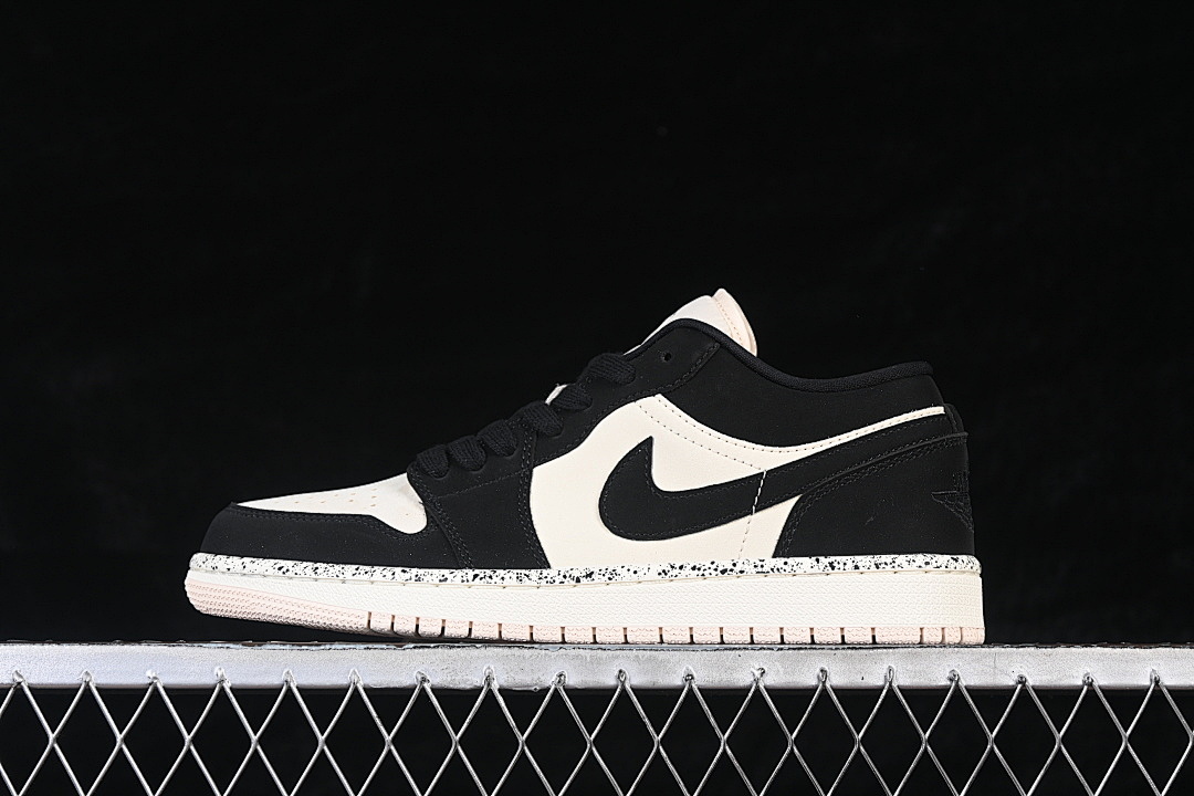 Jordan Jordan 1 LOW BLACK/BLACK-GUAVA ICE-SAIL · DC0774-003, photo 1