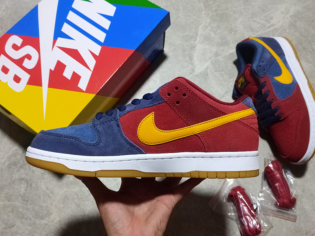 Nike Nike [DJ0606-400]-[DUNK LOW SB BARCELONA NAVY BLUE/RED/YELLOW]-[WOMAN:36-39]-[MAN:40-47.5], photo 1