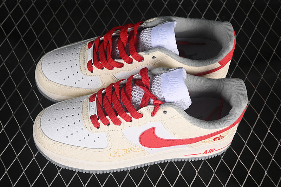 Nike [DX2678-100]-[AIR FORCE 1 07 LOW WHITE/YELLOW/RED]-[WOMAN:36-39]-[MAN:40-45] - Image 11