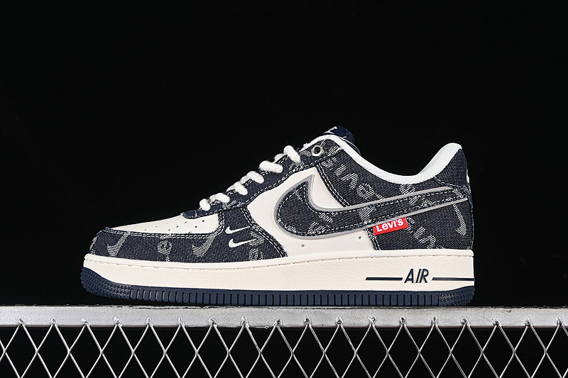 Nike [SJ6698-002]-[AIR FORCE 1 07 LOW WHITE/BLUE/GREY]-[WOMAN:36-39]-[MAN:40-45]