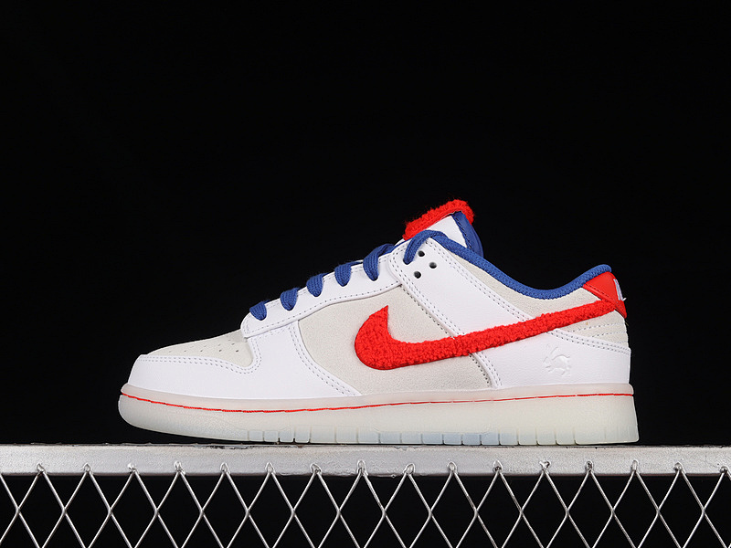 Nike DUNK LOW YEAR OF THE RABBIT WHITE/CRIMSON/VARSITY ROYAL/SAIL · FD4203-161, photo 1