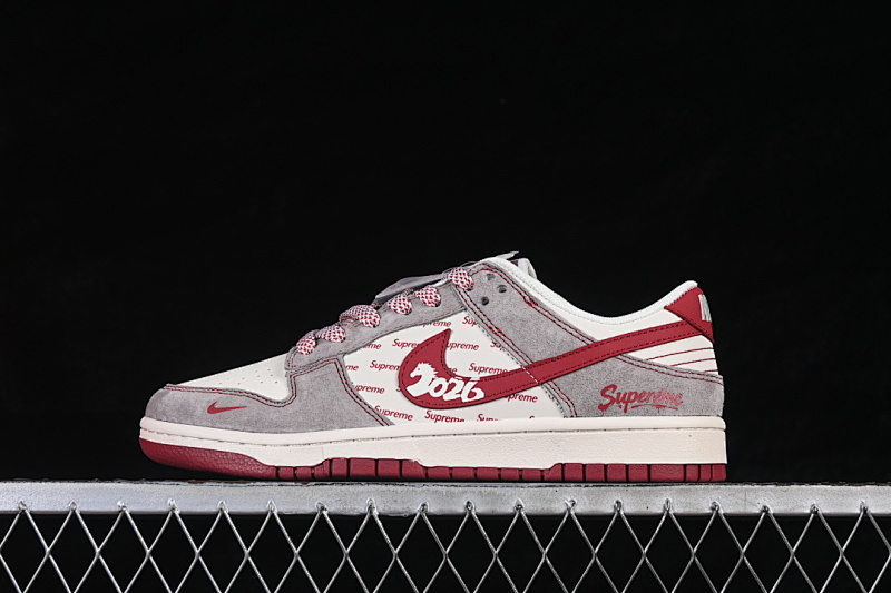 Nike SB DUNK LOW WHITE/GREY/RED · JP2026-109, photo 1