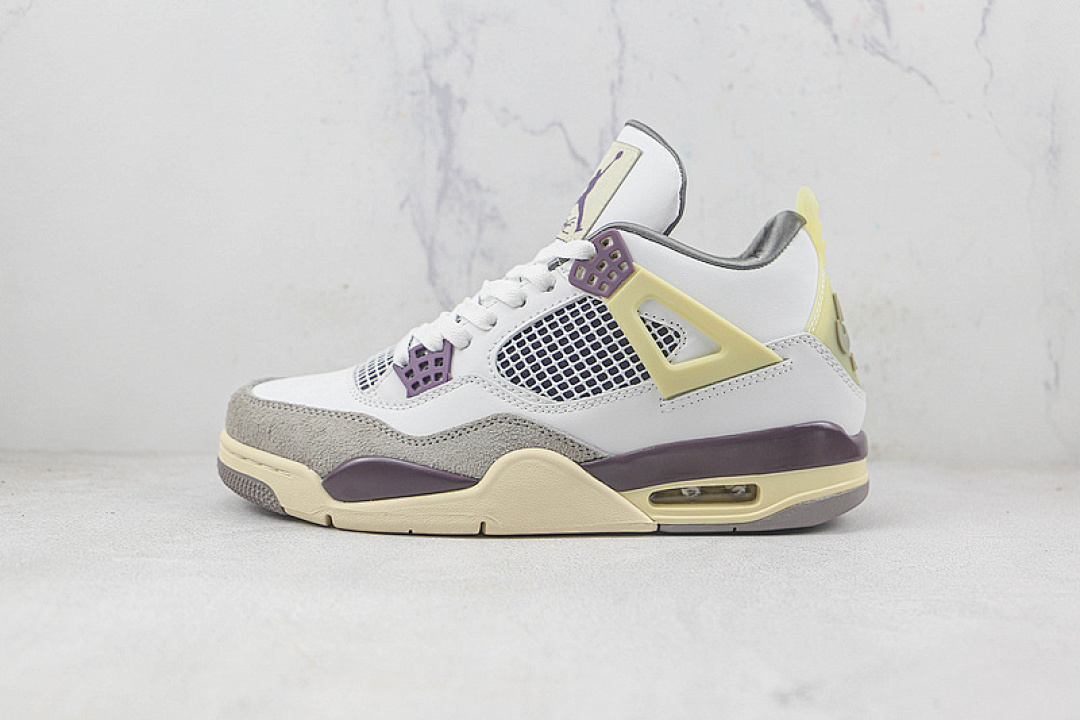 Jordan [DH6927-068]-[A MA MANIERE X AIR JORDAN 4 INFRARED WHITE/GREY/PURPLE]-[WOMAN:36-39]-[MAN:40-46], photo 1