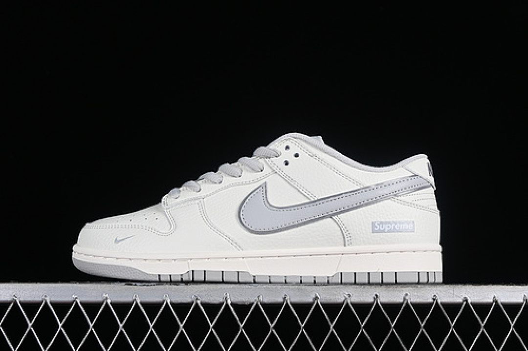 Supreme [RM2308-233]-[SUPREME SB DUNK LOW GREY/WHITE]-[WOMAN:36-39]-[MAN:40-45], photo 1