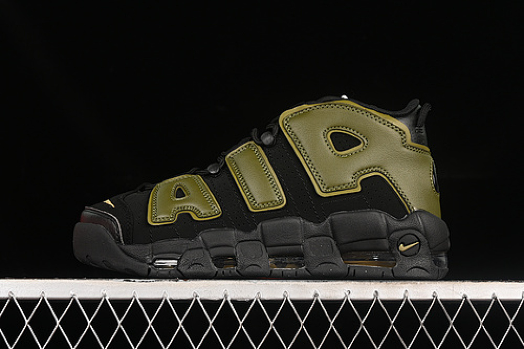 Nike Nike AIR MORE UPTEMPO 96 QS BLACK/PILGRIM/BLACK/ROUGH GREEN · DH8011-001, photo 1