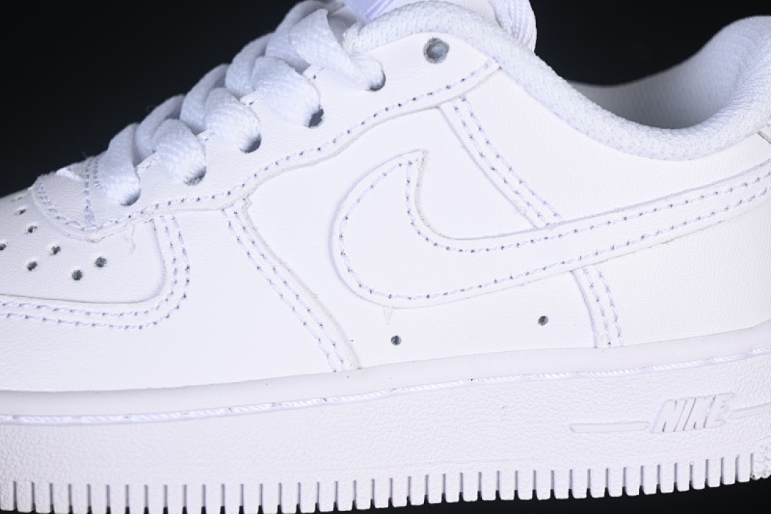 Nike [DH2925-111]-[AIR FORCE 1 07 CHILDREN'S SHOES WHITE/WHITE]-[KID:22-34]-[WOMAN:35-37.5] - Image 7