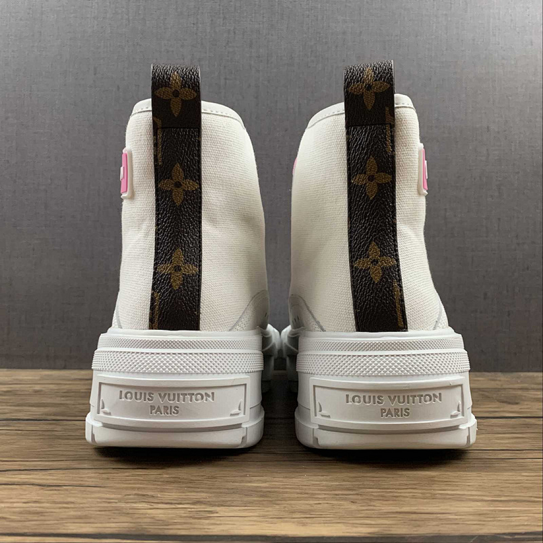 Louis Vuitton [L*V CANVAS BOOTS WHITE/WHITE/PINK]-[WOMAN:35-40] - Image 11