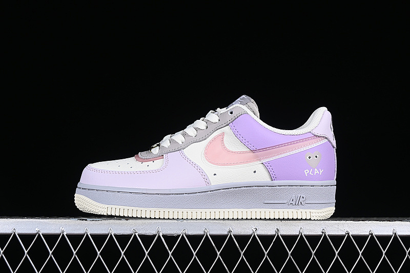 Nike Nike COMME DES GARCONS AIR FORCE 1 LOW WHITE/PINK/PURPLE · CJ0304-016, photo 1