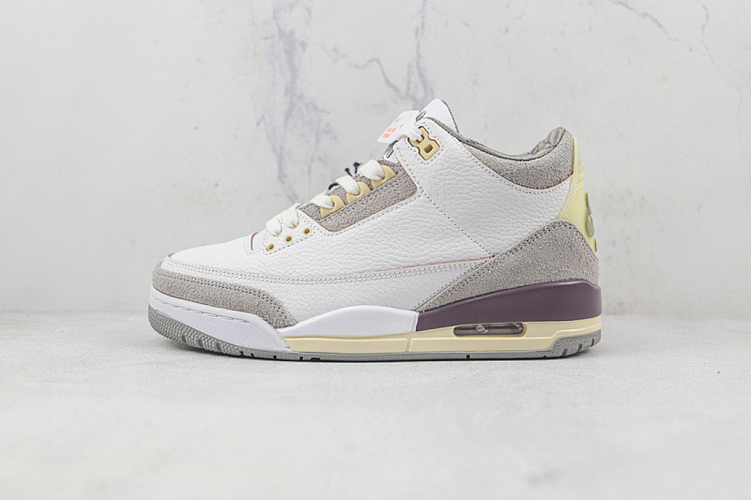 Jordan A MA MANIÉRE X AIR Jordan 3 RETRO SP RAISED BY WOMEN WHITE/MEDIUM GREY/VIOLET ORE · DH3434-110, photo 1