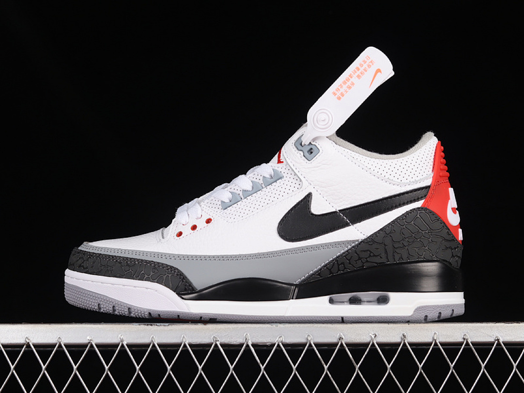 Jordan [AQ3835-160]-[AIR JORDAN 3 RETRO NRG TINKER WHITE/FIRE RED-CEMENT GREY-BLACK]-[UNISEX:36-47.5], photo 1