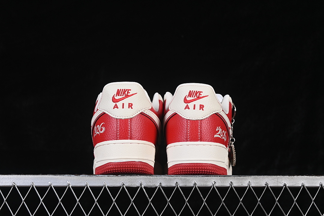Nike [XL1979-134]-[AIR FORCE 1 07 LOW CASUAL SNEAKERS RED/WHITE]-[WOMAN:36-39]-[MAN:40-45] - Image 13