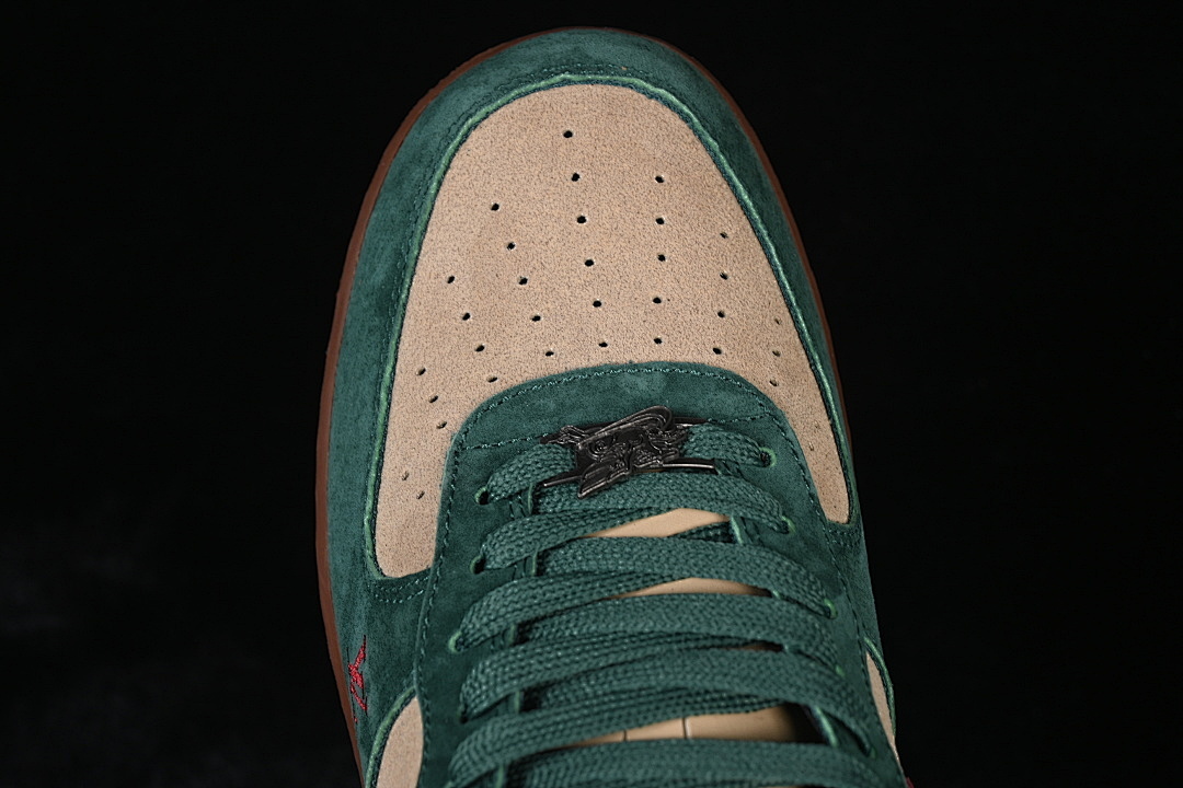 Nike [XY9025-006]-[AIR FORCE 1 07 LOW CASUAL SNEAKERS BROWN/GREEN/RED]-[WOMAN:36-39]-[MAN:40-45] - Image 10