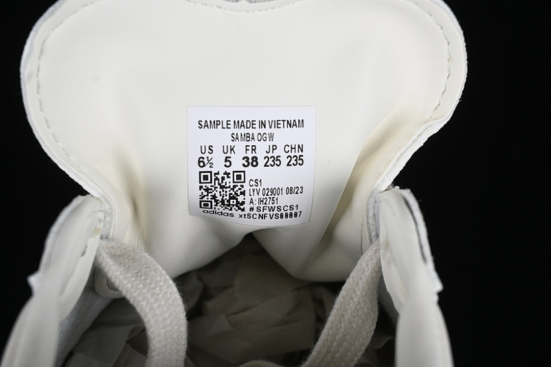 Adidas [IH2751]-[SAMBA VEGAN OG CLOUD WHITE/WONDER QUARTZ/WONDER WHITE]-[WOMAN:36-39]-[MAN:40-45] - Image 7