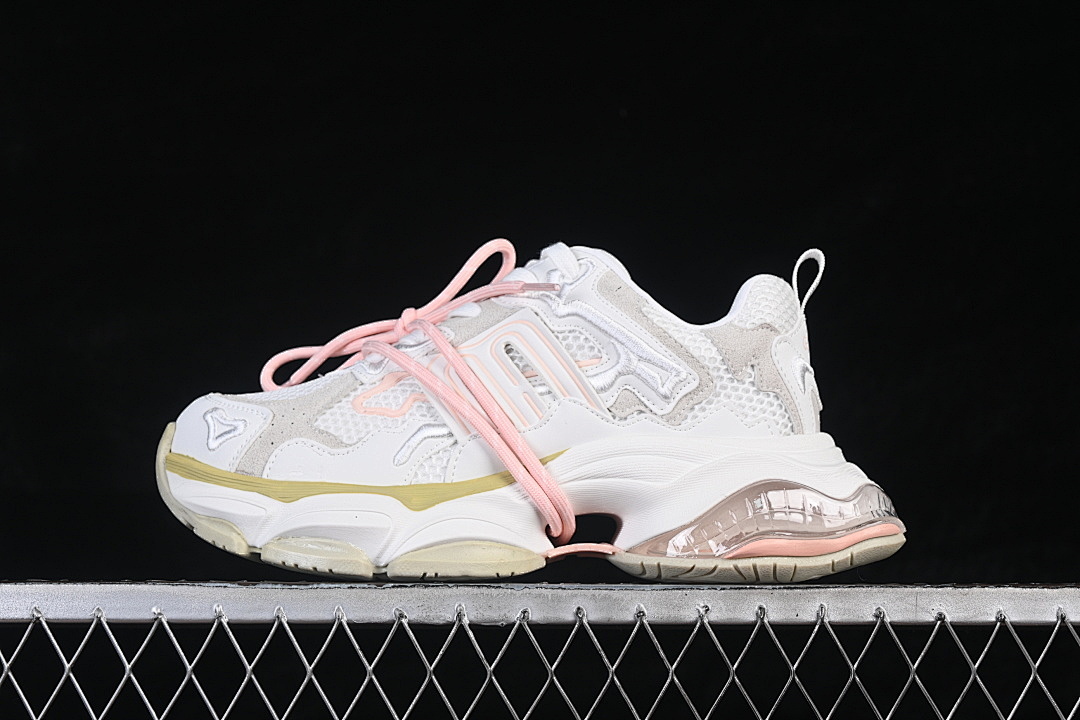 Unbranded [G25X3232B]-[STAR STYLE LACE UP CASUAL LIFE SHOES WHITE/PINK/WHEAT/GREY]-[WOMAN:35-39]-[MAN:40], photo 1