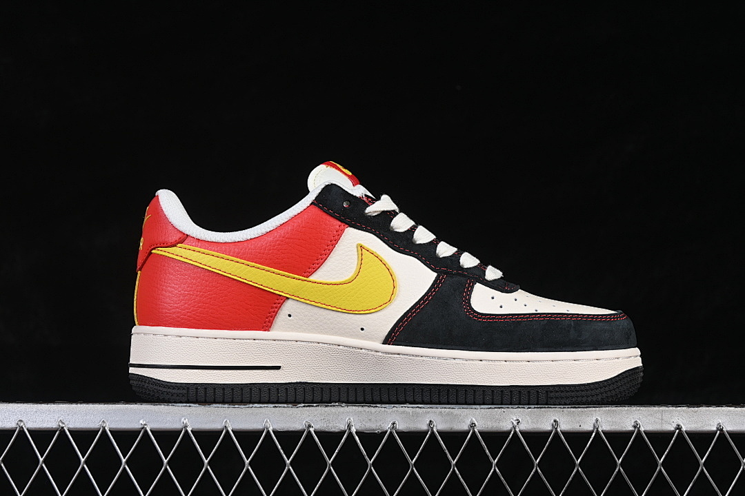 Nike [XD0028-002]-[AIR FORCE 1 07 LOW WHITE/BLACK/RED/YELLOW]-[WOMAN:36-39]-[MAN:40-45] - Image 16