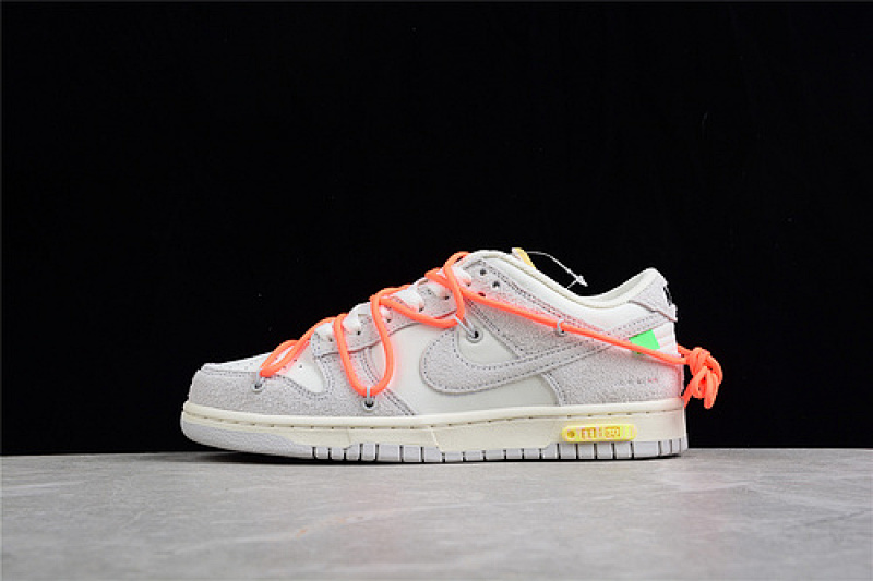 Off-White Nike OW X SB DUNK LOW LOT 11 OF 50 SAIL/NEUTRAL GREY/ORANGE · DJ0950-108, photo 1