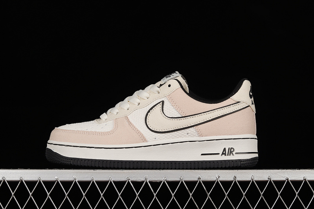 Nike [315122-668]-[AIR FORCE 1 LOW 07 BEIGE/BLACK/LIGHT PINK]-[WOMAN:36-39]-[MAN:40-45], photo 1