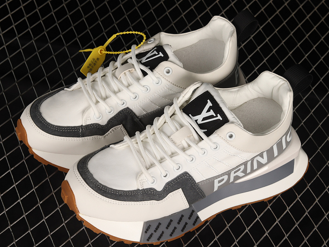 Louis Vuitton [AMDBJIN365]-[L*V BASKETBALL BOARD SHOES WHITE/LIGHT GREY/GREY]-[MAN:39-44] - Image 10